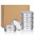 Sopito Aluminum Tins 24 Pieces 60ml Aluminum Empty Round Tins for Lip Balm Cosmetic Cream Mini Candles Craft Jewelry