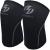 NISROK Kniebandagen (1 pair) 7 mm neoprene compression knivboard great support for cross training weightlifting powerlifting squats basketball and more (black medium)