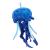 Zappi Co 100% Recycled Plush Jellyfish Blue Toy (33cm Height) Stuffed Soft Cuddly Eco Friendly animals Collection For New Born Child First kid