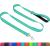 Taglory dog leash medium -sized large dogs light |Reflecting double -sided |Padded handle |Support 10 to 75 kg |1.8m x 2.5cm |Turquoise 1.8 m x 2.5 cm (1 pack) turquoise