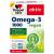 Double heart omega-3 1000 vegan-high-dose omega-3 fatty acids EPA & DHA made of vegetable algae oil-60 small & vegan capsules 60 pieces (1 Pack)