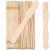 Wooden 8 Fan Handles Wedding Programs or Paint Mixing Pack 100 Jumbo Craft Popsicle Sticks for Auction Bid Paddles Wooden Wavy Flat Stems for Any DIY Crafting Supplies Kit by Woodpeckers Natural/Unfinished Pack of...