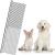 Stainless Steel Pet Comb Pet Grooming Comb Rounded Teeth Dog Comb for Large Medium and Small Dogs and Cats with Tangled Short/Long Hair (19 x 5 cm) 19x5 cm (Pack of 1)