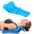 Neck and Shoulder Relaxer with Upper Back Massage Point, Cervical Traction Device Neck Stretcher for TMJ Pain Relief and Cervical Spine Alignment Chiropractic Pillow (Blue)