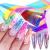 Gradient Aurora Glass Paper Nail Art Sticker  Nail Art Supplies Film Broken Glass Nail Foil Transfers Decals Cellophane Mirror Colorful Design for Women DIY Nail Art Decoration(8 Sheets) Nail-3
