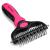 Maxpower Planet Hund- und Katzenbr ste - gentle sub -wool brush for long -haired animals - double -sided dog comb & cat kamm in pink pink large