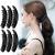 RC Roche 6 pieces of ponytail hair clip hair clip banana clasp women high quality robust for more volume medium black 6 pieces (1 Pack) black