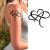 Tattoo Design 6 Sheets Temporary Tattoos for Women Adults Big Heart with Infinity Symbol Sign of Eternal Infinite Love Temporary tattoo for Men for Woman Neck Arm