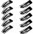 24 Pieces Double Grip Hair Clips Metal Snap Hair Clips Women Hair Barrettes for Hair Making, Salon Supplies (Black)