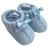 Baby Boys Girls 1 Pair Knitted Booties Soft Newborn Knitted Booties With Bow 116-354 0-3 Months Blue
