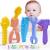 Mgtfbg Baby Teething Toys for 0-6 Months 6-12 Months - Molar Teether Chew Toys Set BPA Free Silicone Soft Textures - Hammer Wrench Scissors Shape Baby Teething Toys Gift 5-Pack tool shape