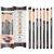 Eye brush eyeshadow brush Deal brush set - eyeshadow brush set make -up eyeshadow eyes brush make -up brush set - ideal for blending eye shadow powder highlighter concealer rose gold 7 pieces (1 Pack)