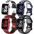Adorve 4 Pack Sport Bands Compatible with Apple Watch 41mm 40mm 38mm 45mm 44mm 42mm for Women Men Durable Breathable Soft Silicone Replacement Wrist Strap for iWatch SE Series 7 6 5 4 3 2 1 S/M M/L BlueWhite/WhiteBlack/BlackGray/RedBlack 42mm/44mm/45mm/49