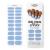 MOYOU LONDON Semi Cured Gel Nail Wraps 20 Pcs Gel Nail Polish Strips for Salon-Quality Manicure Set with Nail File & Wooden Cuticle Stick (UV/LED Lamp Required) - Baby Blue