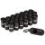 Amazon Basics Dog Poop Bags with Dispenser and Leash Clip, 13 x 9 Inches, Unscented, Black - 300 Bags (20 Rolls) 300 Bags Poop Bags