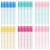 SWKJ 60 PCS Disposable Eyelash Brushes Eyebrow Spoolies Mascara Wands Applicator Lash Brushes Castor Oil Brush Cosmetic Makeup Tools(Crystal Mixed colors)