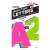 ArtSkills Jumbo 4 Paper Poster Letters and Numbers for Projects and Crafts  Neon Colors  190 Pieces  Study Room Neon 4 in