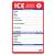 ICE Medical Card for Seniors - in Case of Emergency Fridge Magnet with Marker - Refrigerator Safety Important Phone Numbers Call List for First Responders - 5.25 x 8.5 in. (1 Pack)