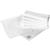 Carenesse 6 Series compress 22 x 70 cm white I innovative cosmetic towels with a perfect fit: premium studio quality 100% cotton eco-tex 100 i hygienic & suction-strong face scarves