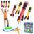 Happykidsclub rocket toys for children outdoor toys from 3-12 years young outdoor games Easter gifts children 3-12 years garden toy children for outside children's toys from 3-12 years red