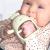 Infatot Teething Toys for Baby - Baby Teether New Infant Silicone Chicken Teether Mitten Baby Teething Glove Prevents Finger Sucking Teethers for Babies Teething Mitten for Babies - Cream