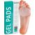 Brison Health Metatarsal Pads of Foot Cushions - Soft Gel Ball of Foot Pads Inserts Callus Metatarsal Foot Pain Relief Bunion Forefoot Cushioning Relief Foot Men and Women 2 Pairs (Clear)