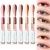 LOKFAR 12 Colors Glitter Eye-shadow Stick Set, Two-Tone Shimmer Gradient Eyeshadow Stick Double Colors Eyeshadow Stick Waterproof Glitter Eye Stick Eyeshadow Pen for Women Eye Makeup (6 Pcs)