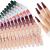 Flofia 336stk Artificial nails long ballerina fingernails matt false nail to stick on artificial nails set diy nail art nail tip 14 colors style b color b