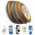 CHANGAR 6 Rolls Glitter Gold Silver Nail Art Stripping Tape Line Shiny Matte Nail Art Decoration Strips 1mm 2mm 3mm Adhesive Decals Strips DIY Nail Tip