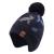 XIAOHAWANG Knitted Baby Hat Winter Warm Boys Girls Beanie Fleece Lining Toddler Kids Hat with Pompom 9-24 Months Navy Dinosaur Hat