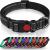 Taglory dog collar soft padded neoprene nylon dog collar for medium dogs adjustable and reflective for training black M (1 Pack) m (1 pack) black