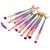 Tenmon 10 Pcs Mermaid Eye Makeup Brushes Set Professional Eyeshadow Makeup Brushes Set with Soft Synthetic Hairs for Eyeshadow Concealer Eyeliner Brow Blending highlighter Brush Tool