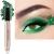 2 in 1 Bright Green Eyeshadow Stick  Cream Smooth Glitter Shimmer Eyeshadow Pencil  Hypoallergenic Waterproof Long Lasting Eye Shadow Highlighter Stick  Eye Liner Pen Create High-Impact Multi-Dimensional Eye Makeup (Brig...