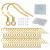 Gold Fishhook Earring Hooks - 120 PCS/60 Pairs 18K Gold Hypoallergenic Ear Wires Fish Hooks for Jewelry Making, Jewelry Findings Parts with 120 PCS Rubber Earring Backs Stopper for DIY Earrings 18K Gold 2