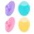 4 Pack Face Scrubber,JEXCULL Soft Silicone Facial Cleansing Brush Face Exfoliator Blackhead Acne Pore Pad Cradle Cap Face Wash Brush for Deep Cleaning Skin Care Multi-colored-b