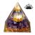 Xiannvxi amethyst orgonite pyramid purple stone crystals Lotus pyramids Reiki energy spiritual pyramid inspiring success esoteric gifts b-amethyst