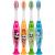 PRO-SYS Panda Kids Extra Soft Toothbrush with Suction Cup Bottom Sammie The Panda for Boys & Girls Toddlers & Children Ages 2-4 Years (Pack of 4)