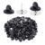 400pcs PVC Rubber Pin Backs Heliltd Butterfly Clutch Pins Tie Tacks Blank Pins for Uniform Badges Backing Holder Clasp Lapel Pin Enamel Pins(200 Sets) black