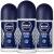 Nivea for Men Cool Kick Anti-Transpirant Deodorant ROLL-ON 50 ML / 1.7 OZ (PACK OF 3) Coolkick 3