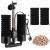 AQQA aquarium sponge filter 3/5W electrical aquarium filter quiet diving foam double sponge filter for biological and mechanical filtering (s) 3W for 35-150 l