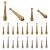 PH PandaHall 28pcs Bolo Tie Tips Replacement End Caps  4 Style Alloy Long Bolo Cap Buckle Replacement Fahion Findings for Neckalce DIY Crafts Clothes Decor  Inner Diameter : 4mm/5.5mm