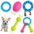 Puppy Dog Teething Toys 5pcs Puppy Chew Toy Set with Ball and Ropes Indestructible Interactive Squeaky Dog Toys Dog Chew Toys Puppy Gift for 8 Weeks Small Puppies and Medium Dogs