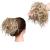 Fashion Tousled Hair Extensions Hairpiece Scrunchie Straight Elastic updo Scrunchy BUN Brown Blonde Instant Ponytail wig Hairdo Sandy Blonde to Bleach Blonde