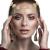 Head Chain Jewelry Headpiece Rhinestone Head Jewelry Wedding Headband Chain Headpiece Bohemian Style Rhinestone Headband Diamond Head Chain Hair Accessories for Women Girls Hair Decoration (Gold)