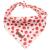 Lionet Paws Dog Bandana Headscarves Dog Scarf Triangular Scarf for Small Medium and Large Dogs Strawberry S Strawberry