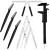 6 Pieces Tattoo Eyebrow Ruler 3 Point Positioning Ruler Mini Caliper Double Scale Vernier Caliper Eyebrow Golden Ratio Caliper Microblading Ruler Gauge Ruler Measuring Tool with Eyebrow Shaver