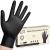 SwiftGrip Disposable Nitrile Exam Gloves 3-mil Black Nitrile Gloves Disposable Latex Free for Medical Cooking & Esthetician Food-Safe Rubber Gloves Powder Free Non-Sterile 50-ct Box (Large) Large 50