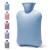 ANMIA Classic Premium Hot Water Bottle for Hot and Cold Therapy Pain Relief Muscles Sore 1.8L (Blue) Blue Without Cover
