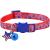 BoomBone Patriotic Cat Collar Breakaway with Bell and American Flag Charm,Puppy Collars for Small Dogs