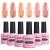AIMEILI 8 in 1 Builder Base Sheer Color Gel Set No Need Slip Solution Builder Extension Soak Off UV LED Nude Gel Polish Multicolour Of 6pcs X 10ml - Gift Kit 38 6-38 1.67 ml (Pack of 6)
